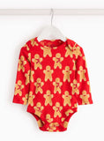 Christmas Gingerbread Print Bodysuit 3-6 months GOODS Argos