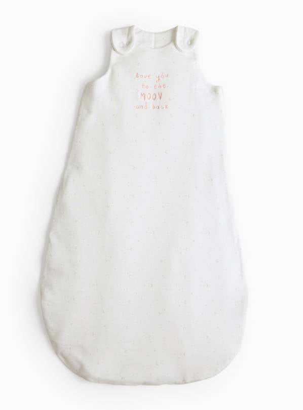 White Love You To The Moon 2.5 Tog Sleeping Bag 18-24 months