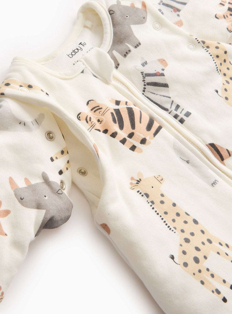 Safari Animal 2.5 Tog Long Sleeve Sleeping Bag 0-6 Months