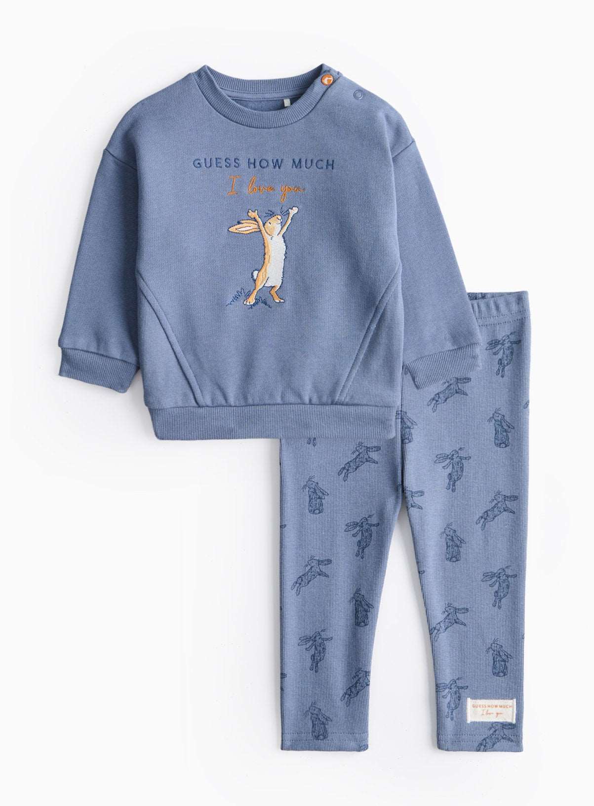 Guess How Much I Love You Blue Sweatshirt & Leggings Set 3-6 months GOODS Argos