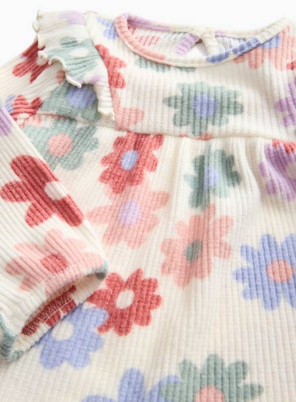 Bloom Floral Print Soft Knit Jumper &amp; Leggings Up to 3 mths