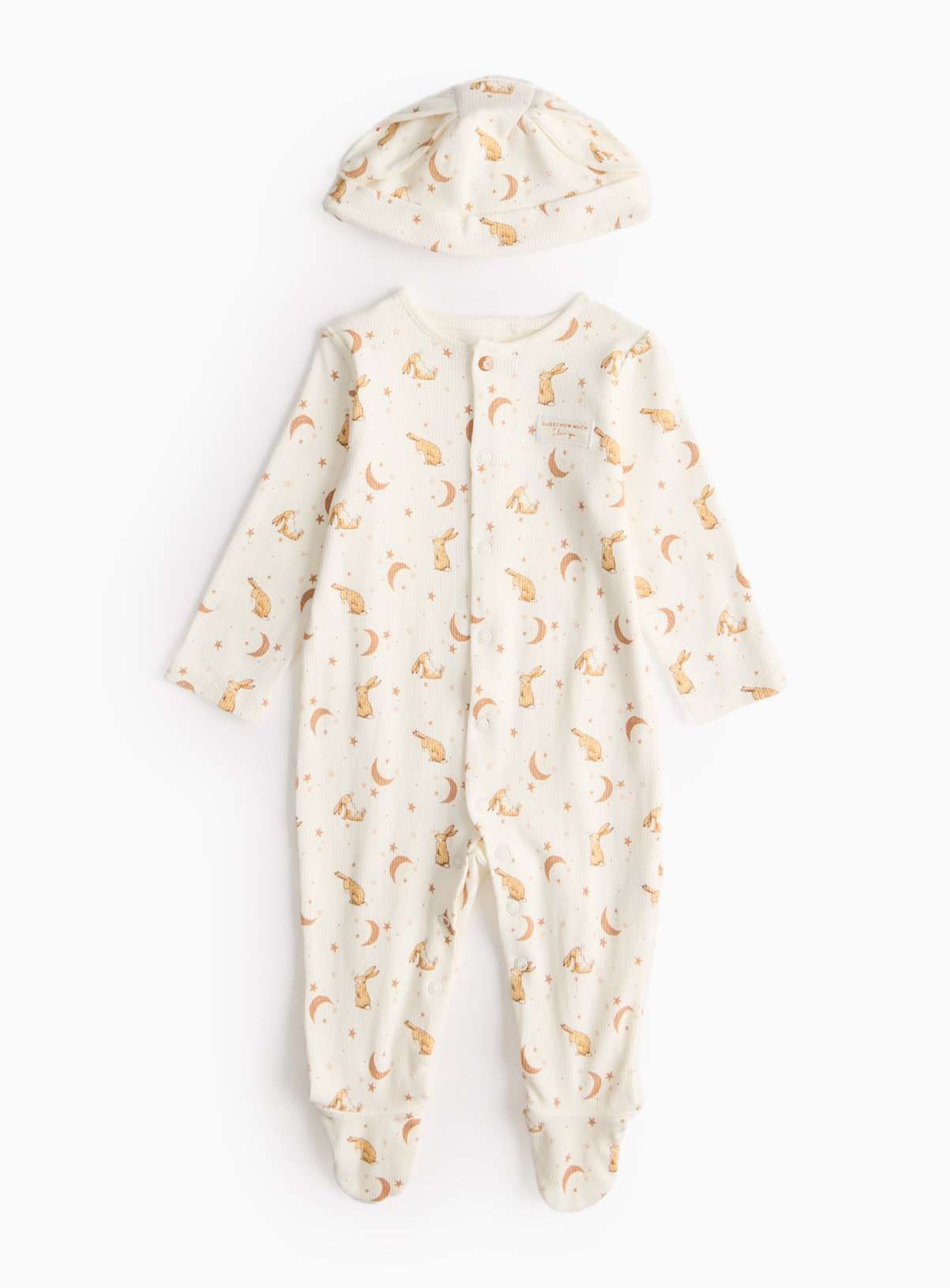 Guess How Much I Love You Cream Sleepsuit & Hat Set Up to 3 mths GOODS Argos