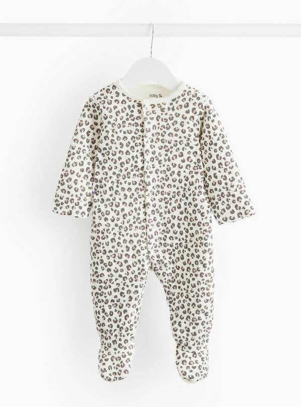 Leopard Printed 2.5 Tog Sleepsuit  Up to 3 mths