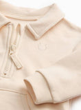 Cream Quarter-Zip Sweatshirt & Leggings Set Up to 3 mths GOODS Argos