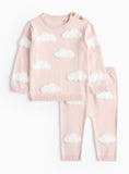 Pink Cloud Knitted Jumper & Leggings Set Up to 3 mths GOODS Argos