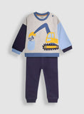 JOJO MAMAN BÉBÉ Digger Applique Sweatshirt & Jogger Set 6-12 months GOODS Argos