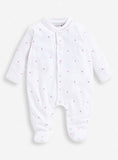 JOJO MAMAN BÉBÉ Heart Embroidered Sleepsuit Newborn GOODS Argos