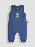 JOJO MAMAN BÉBÉ Dino Applique Pocket Dungarees & Top Set Up To 3 mths GOODS Argos