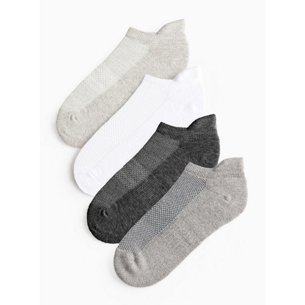 Trainer socks cushioned sole 4 pack size 6-8.5, UK version