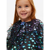 Star printed mesh cape and wand set - imported from the UK