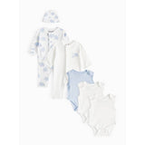 Blue elephant print premature baby starter set 3lbs British product