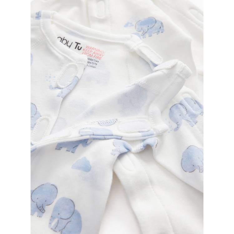 Blue elephant print premature baby starter set 3lbs British product