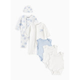 Blue elephant print premature baby starter set 3lbs British product
