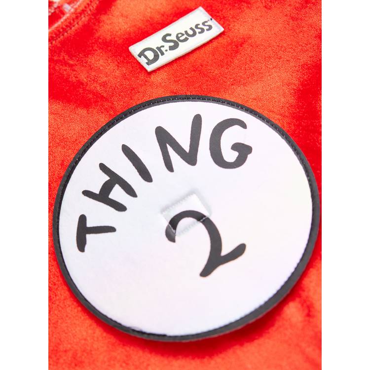 Dr. Seuss Thing One costume 5-6 years - British product