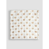 JoJo Maman Bébé 5 pack bear embroidered muslins (British brand)
