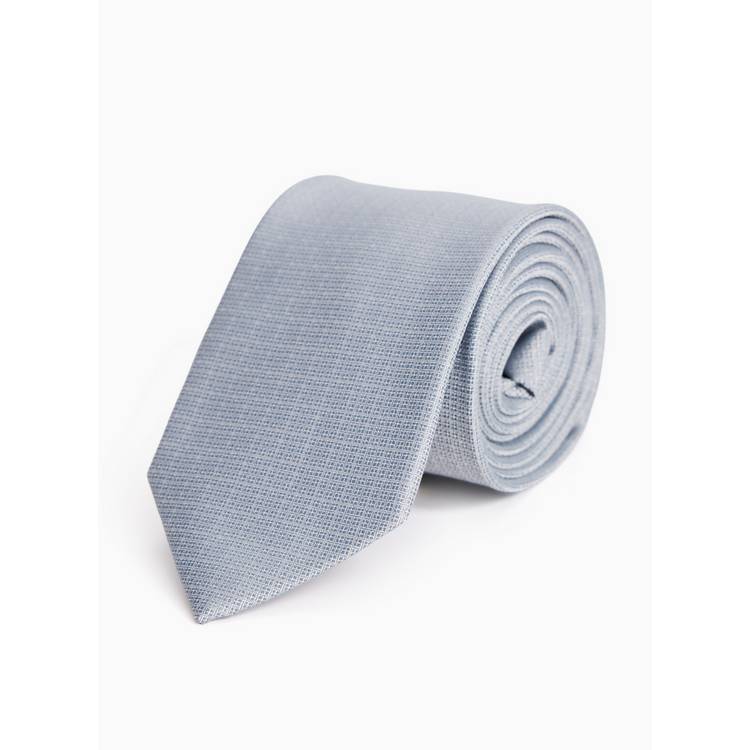 Grey textured tie one size, imported from the UK