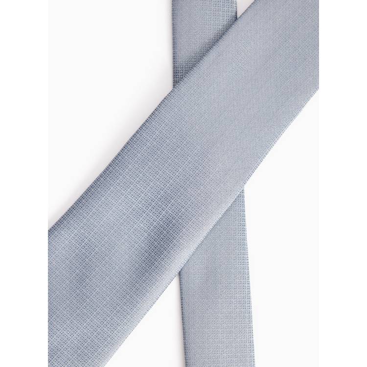 Grey textured tie one size, imported from the UK