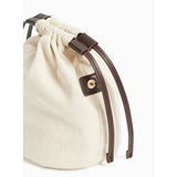 Chocolate cutwork bucket shoulder bag one size (British brand)