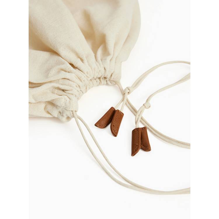 Straw shopper bag with tan handles one size, imported from the UK
