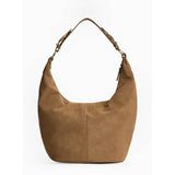 Tan faux suede slouch shoulder bag one size, UK version