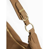 Tan faux suede slouch shoulder bag one size, UK version