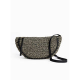 Half moon straw crossbody bag one size - British product