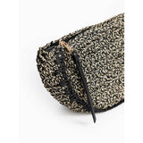 Half moon straw crossbody bag one size - British product