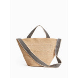 Raffia bucket shoulder bag one size, imported from the UK