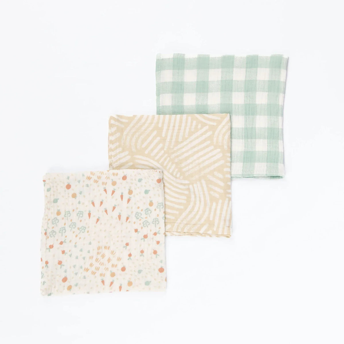 Tutti Bambini muslin swaddles Good Life large 3 pack, UK version