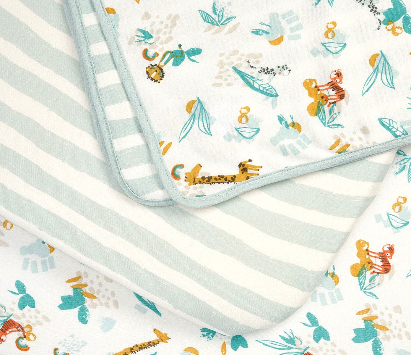 Tutti Bambini CoZee starter pack Run Wild baby bedding - British product