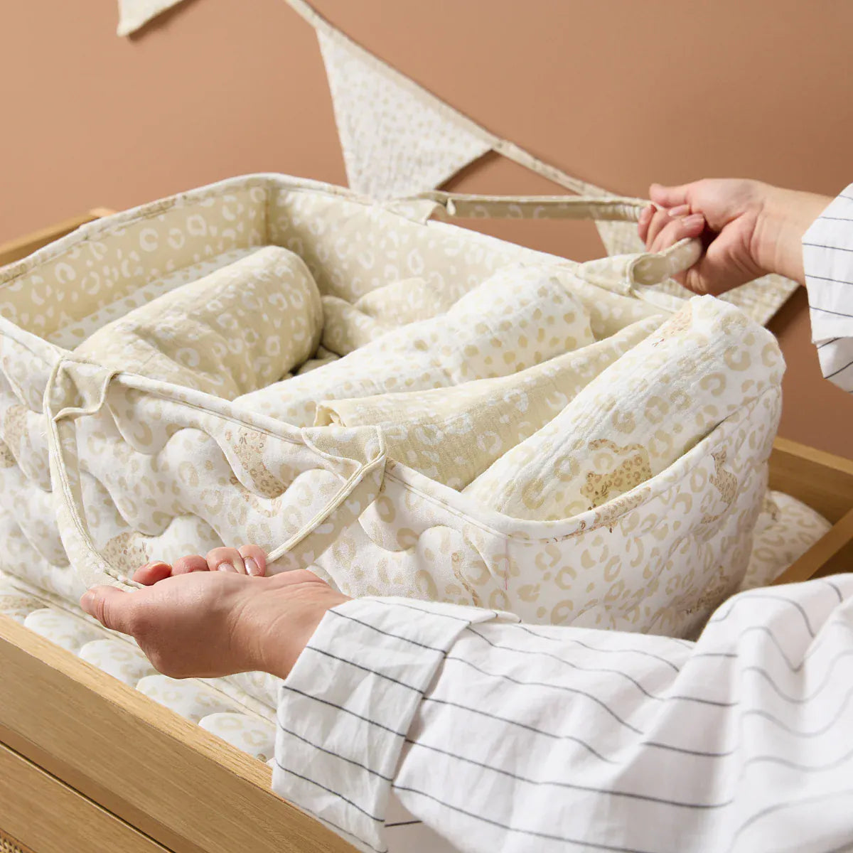 Tutti Bambini nappy caddy Love Cats design, UK version