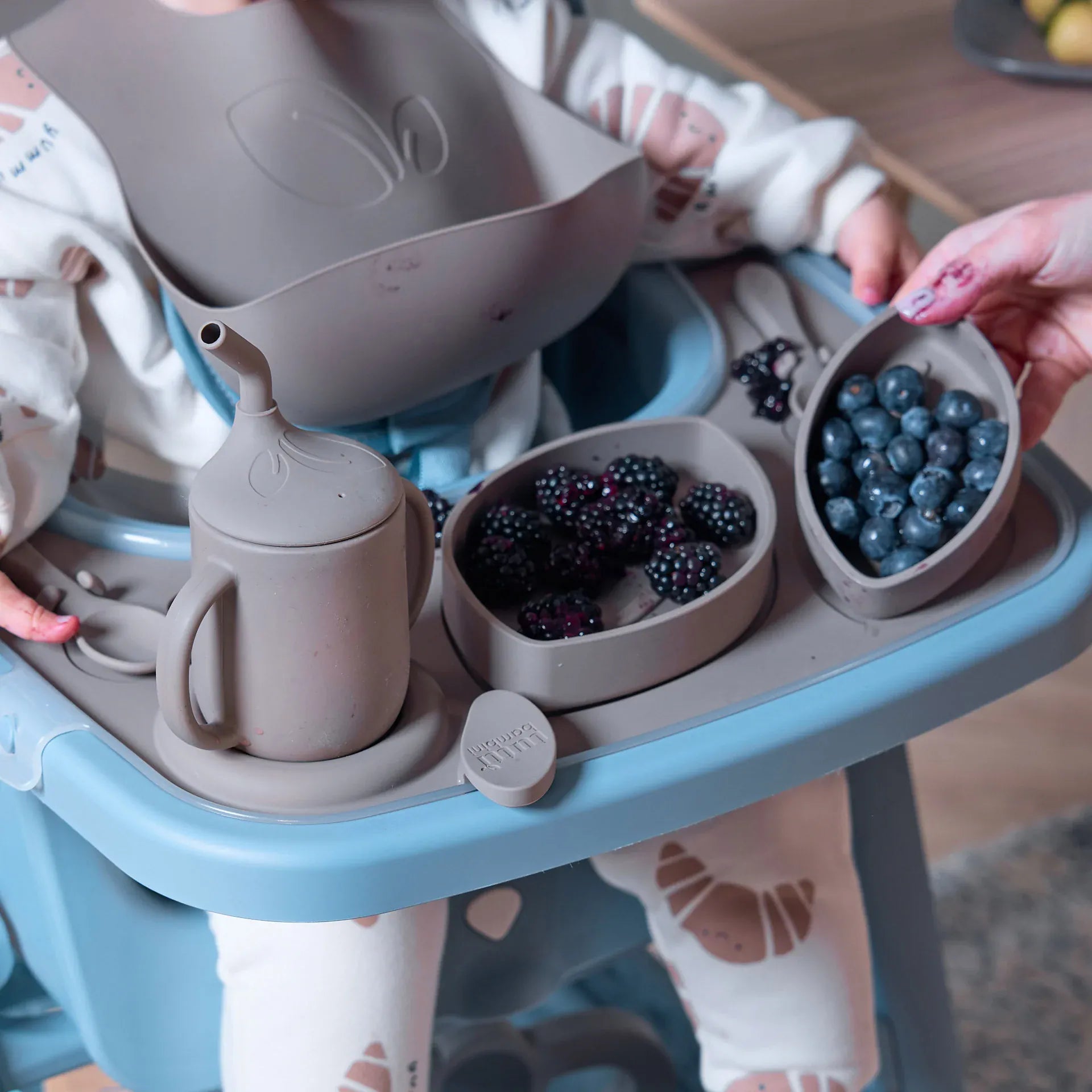 Tutti Bambini Nova high chair accessory pack in Cocoa - British product
