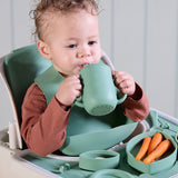 Tutti Bambini Nova highchair accessory pack in Basil, 10-piece (British brand)