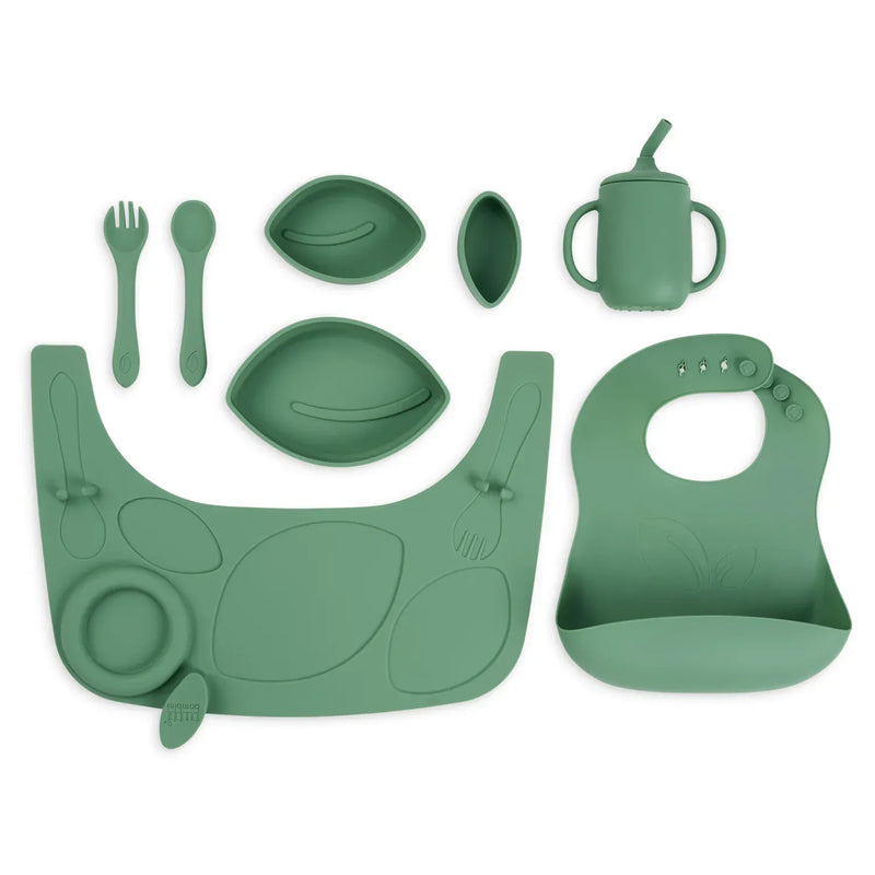 Tutti Bambini Nova highchair accessory pack in Basil, 10-piece (British brand)