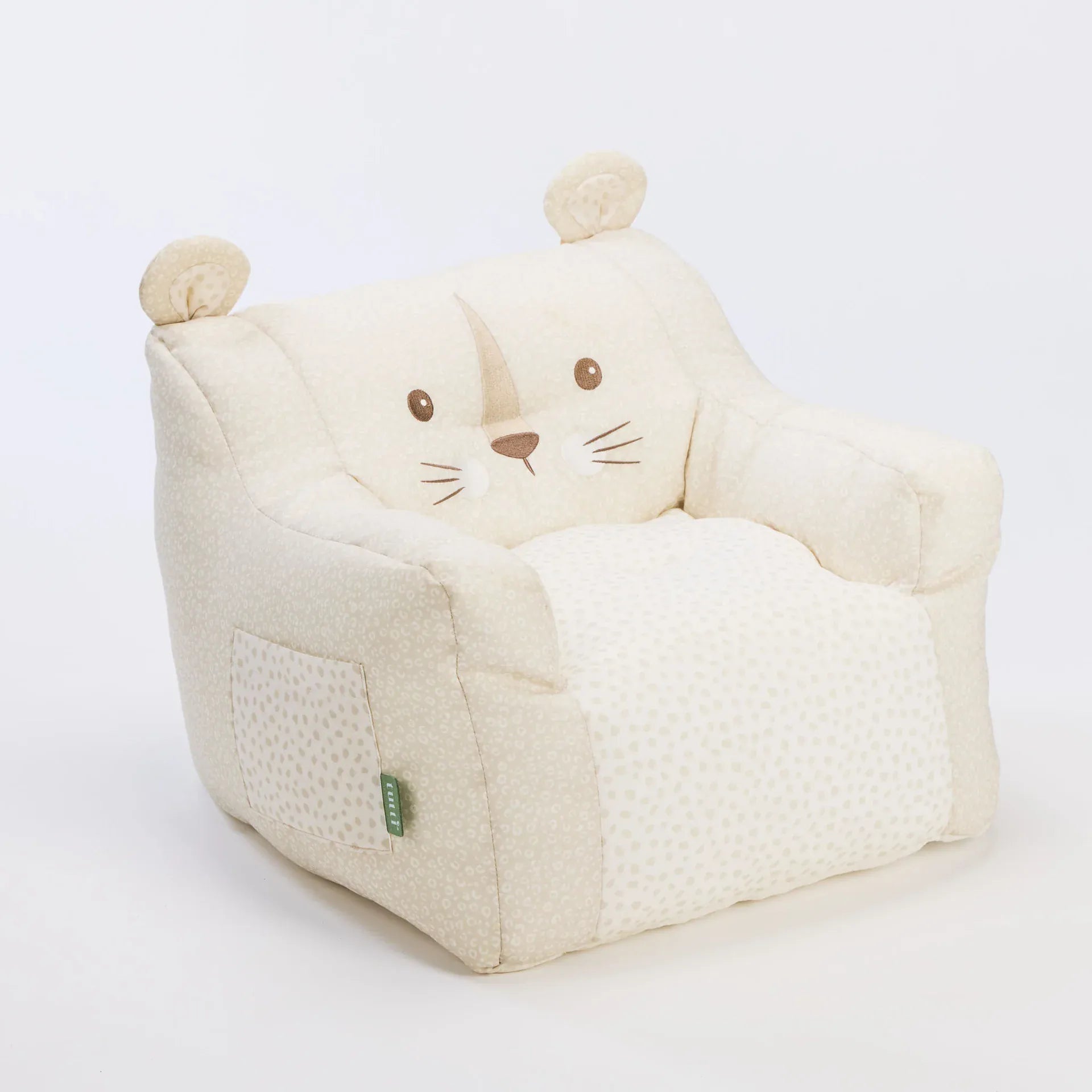 Tutti Bambini Luna Leopard beanbag chair for toddlers - British product