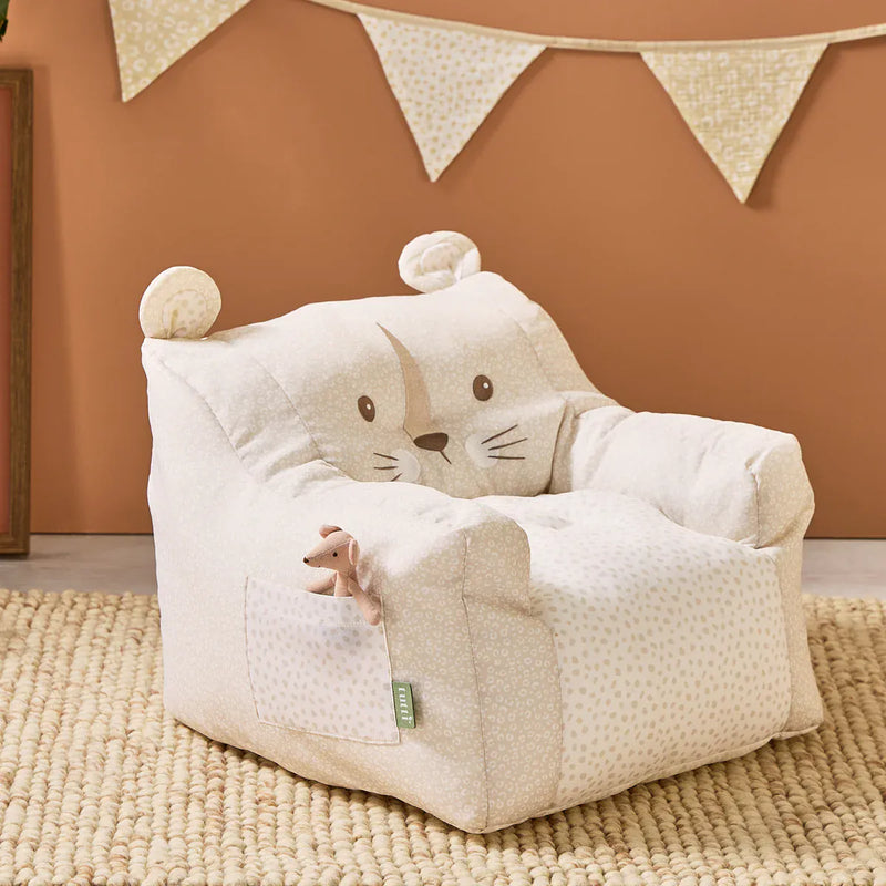 Tutti Bambini Luna Leopard beanbag chair for toddlers - British product