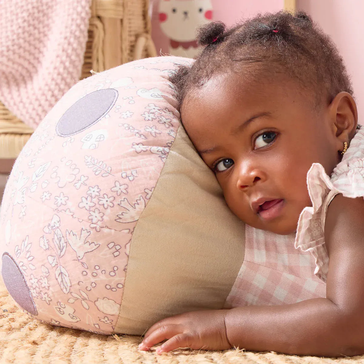 Tutti Bambini muslin mushroom cushion Tiny Tails (British brand)
