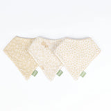 Tutti Bambini Love Cats bandana bibs 3 pack, imported from the UK