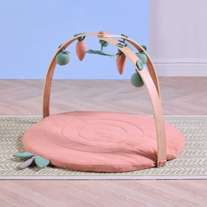 Tutti Bambini luxury wood and muslin playgym, UK version