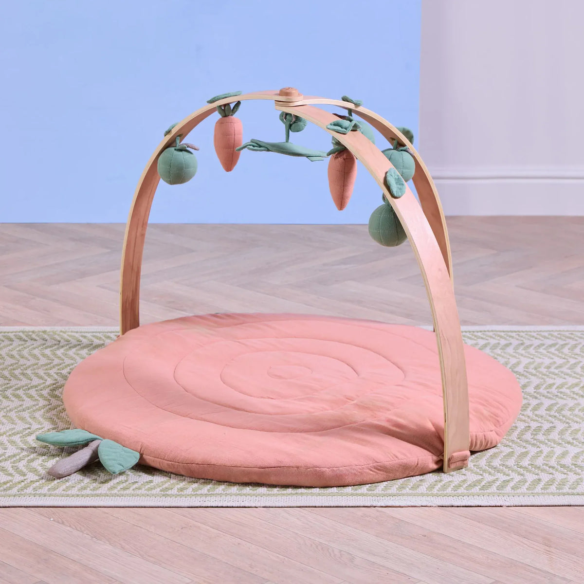 Tutti Bambini luxury wood and muslin playgym, UK version