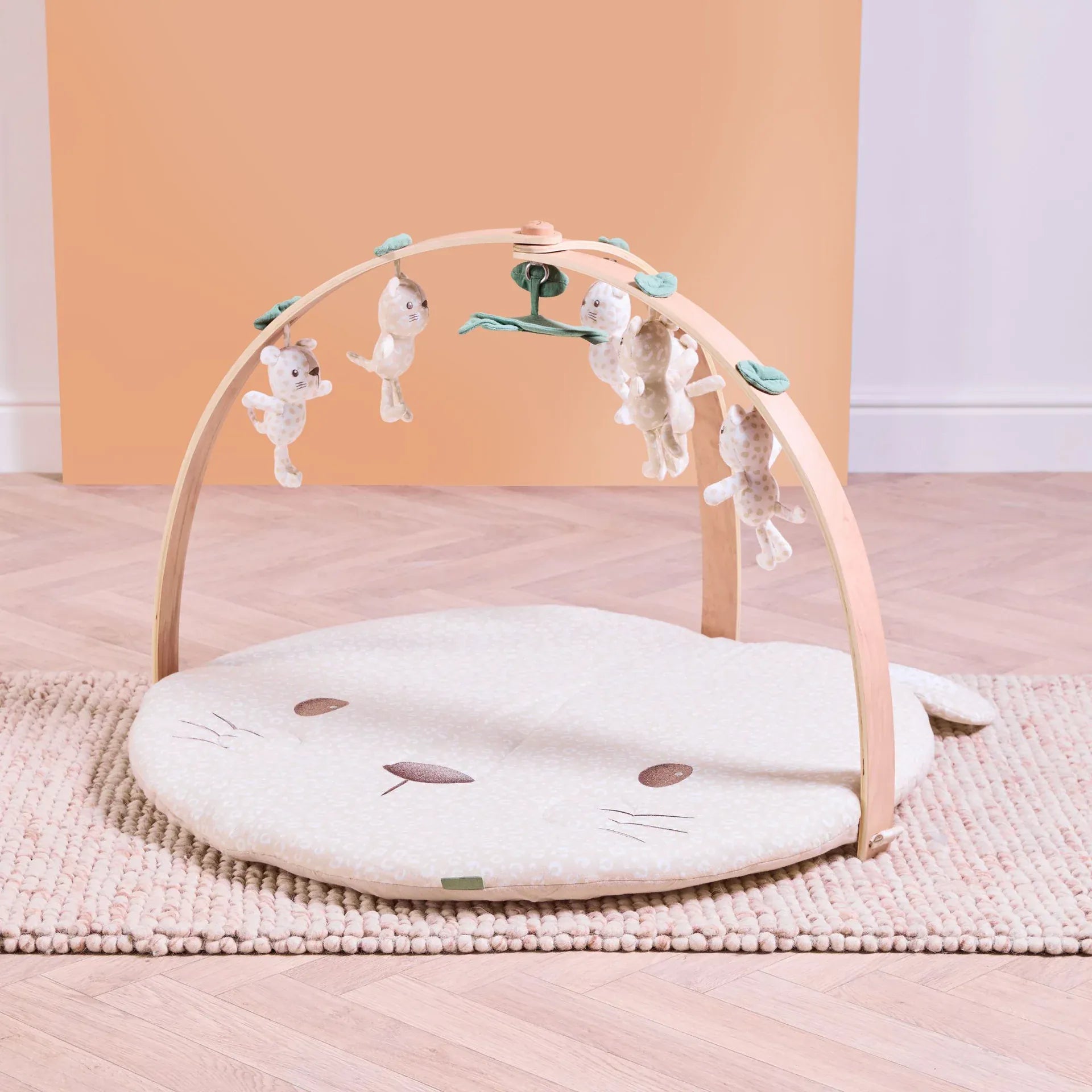 Tutti Bambini luxury wood and muslin playgym Love Cats, UK version