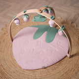 Tutti Bambini Tiny Tails wooden playgym with muslin mat (British brand)