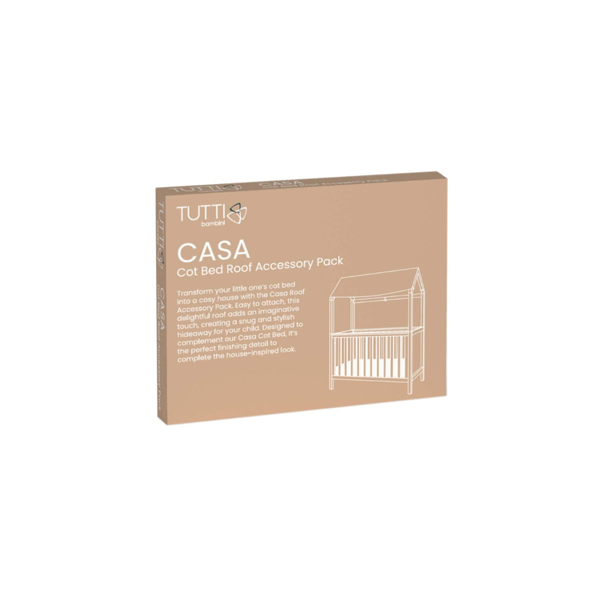 Tutti Bambini Casa roof accessory pack for mini cot bed, UK version