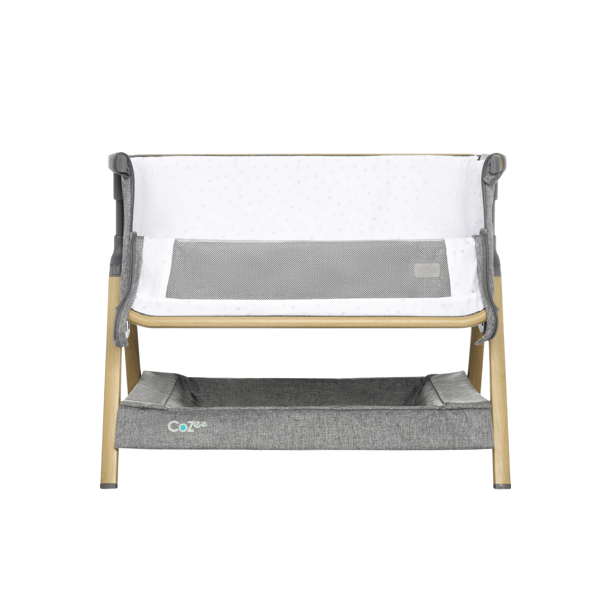 Tutti Bambini CoZee Mini Me play crib Oak and Charcoal - British product