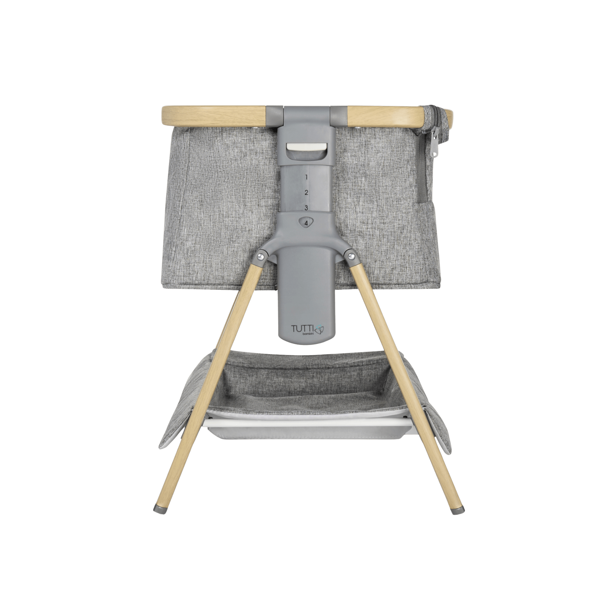 Tutti Bambini CoZee Mini Me play crib Oak and Charcoal - British product