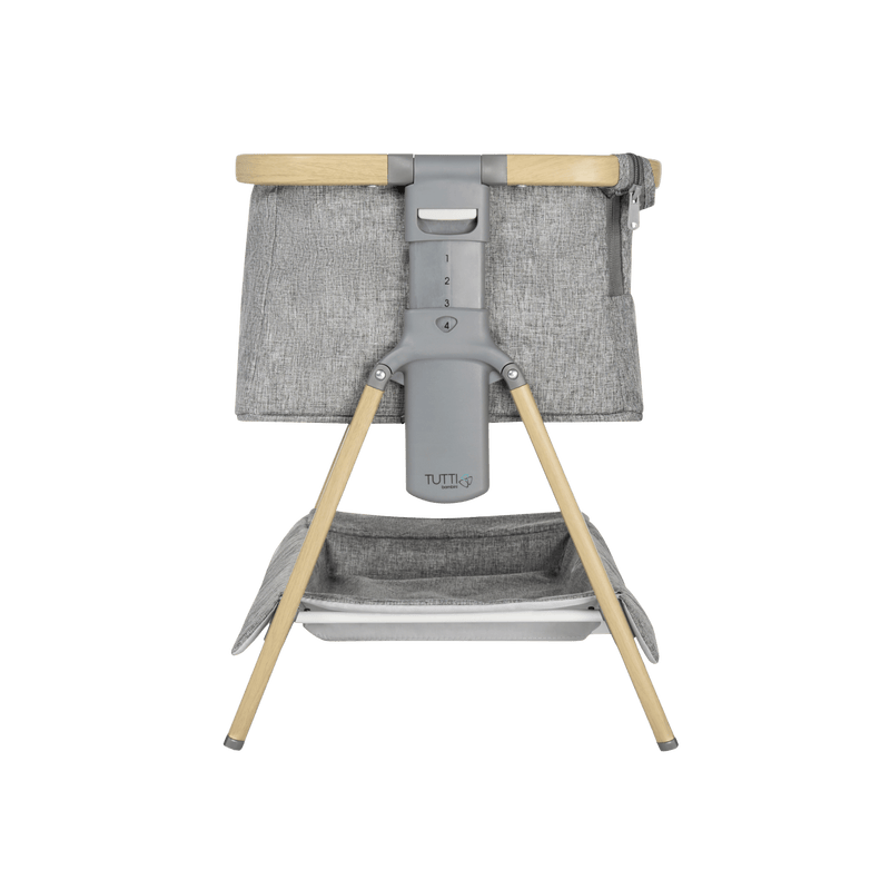 Tutti Bambini CoZee Mini Me play crib Oak and Charcoal - British product