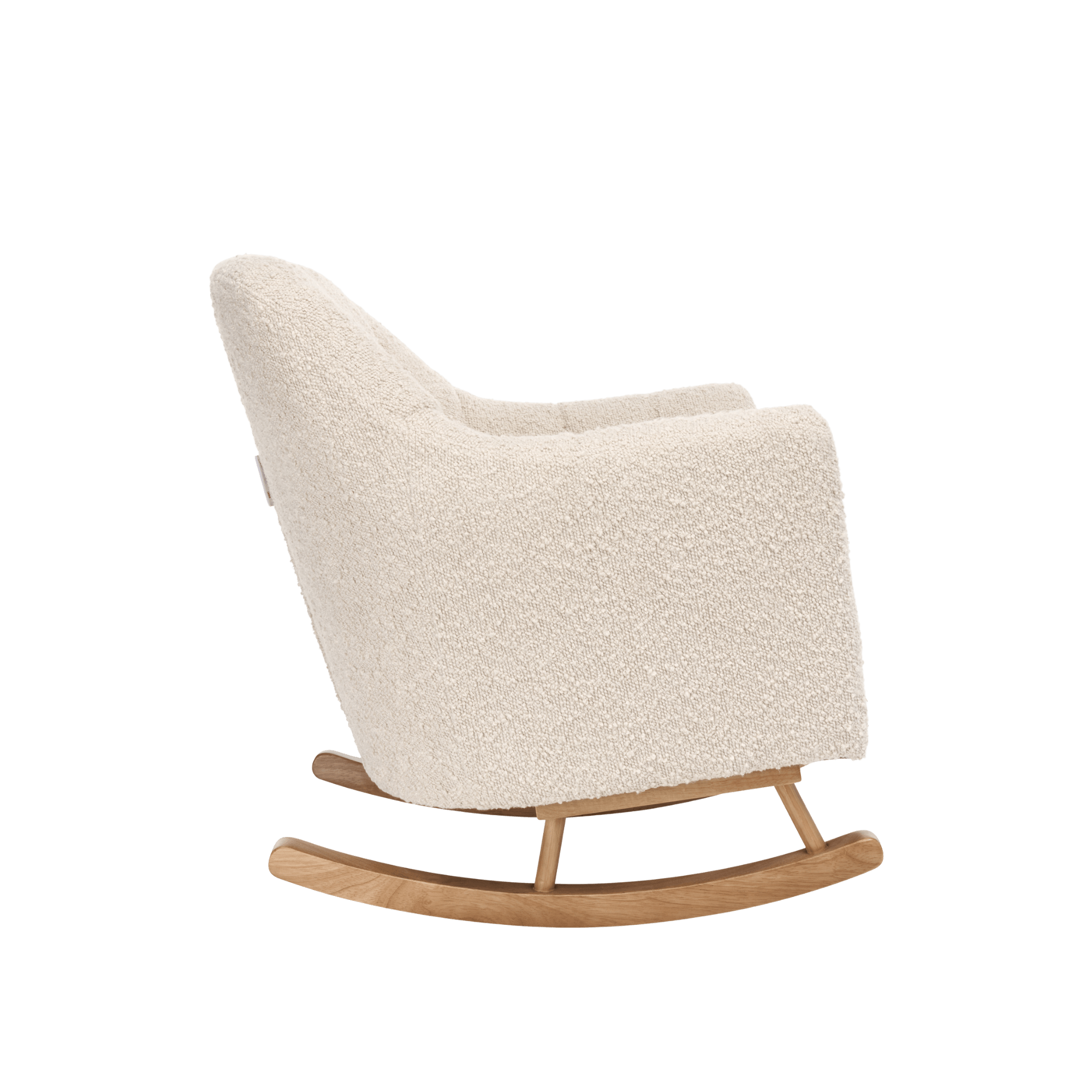 Tutti Bambini Jonah children's rocking chair boucle mushroom, UK version