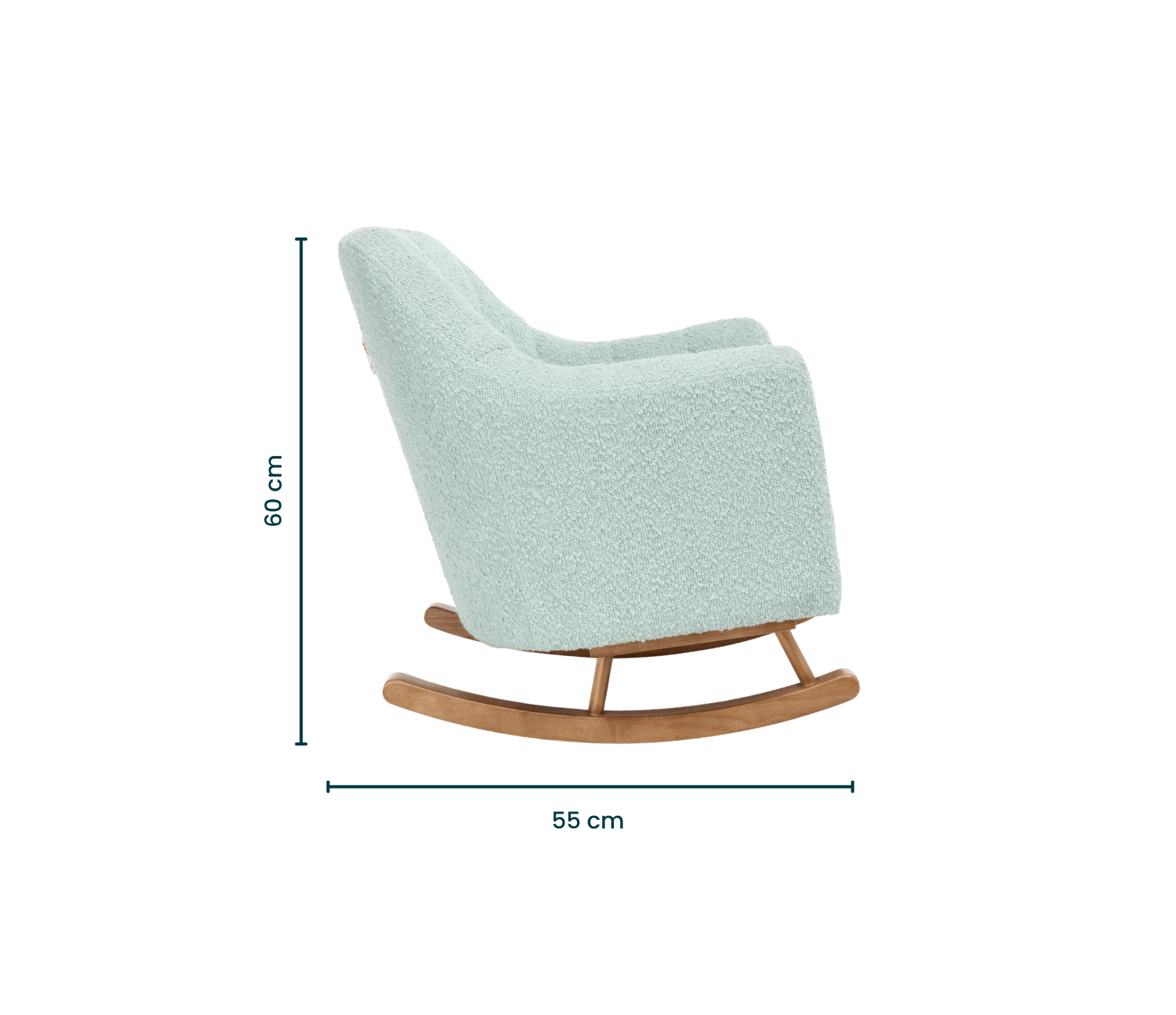 Tutti Bambini Jonah Mini Me kids rocking chair Ocean Stone - British product