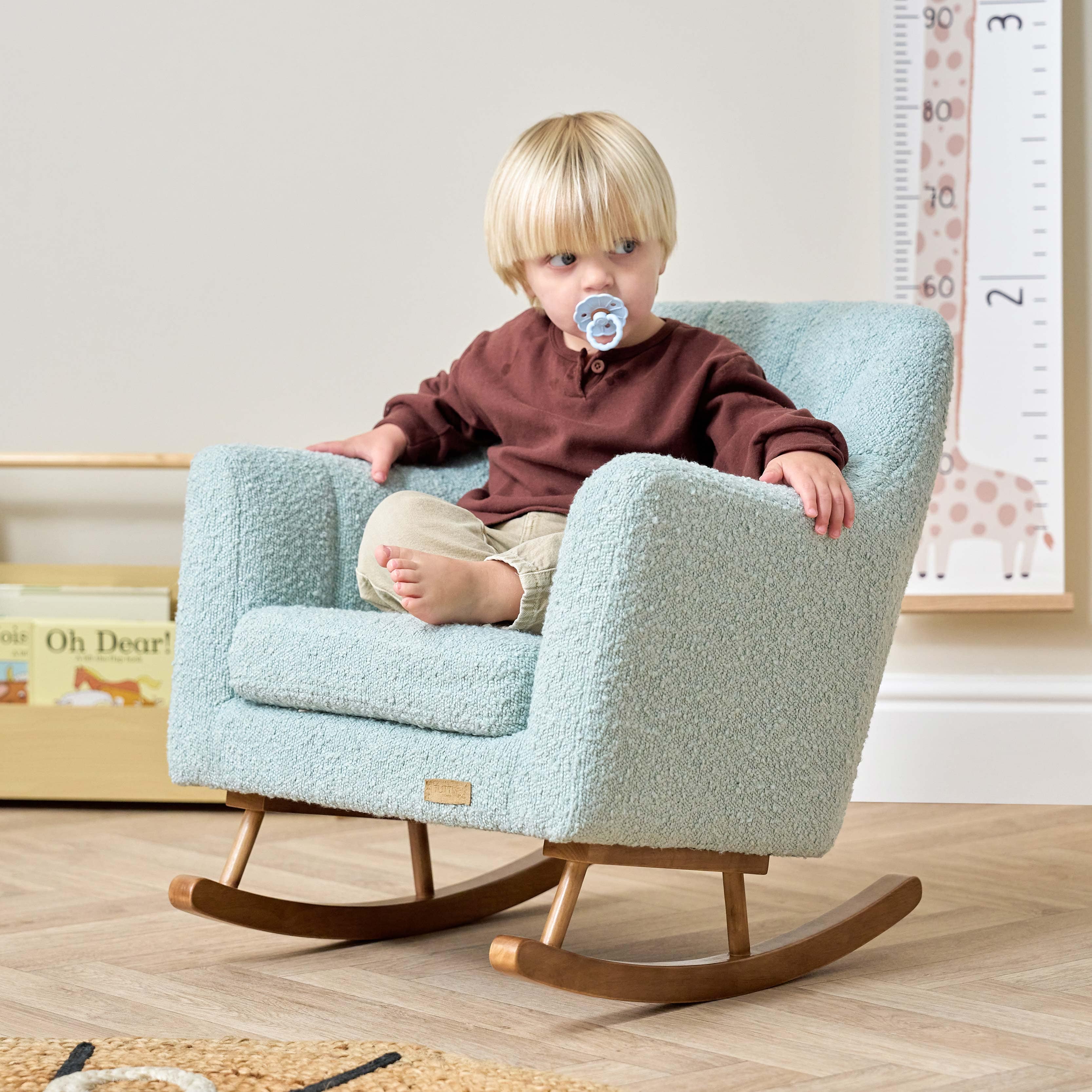 Tutti Bambini Jonah Mini Me kids rocking chair Ocean Stone - British product