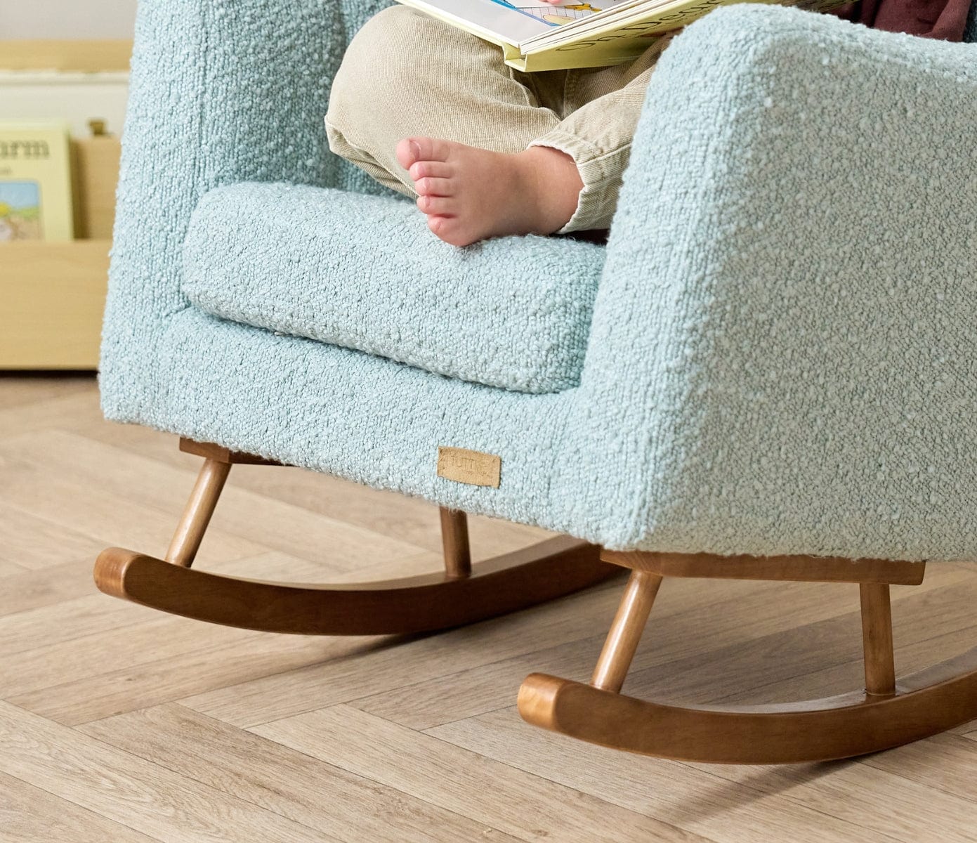 Tutti Bambini Jonah Mini Me kids rocking chair Ocean Stone - British product